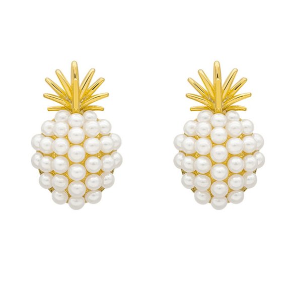 Pineapple Pearl Earrings - Picture 6 of 6